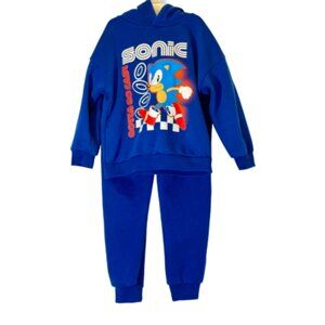 Boys Blue Two Pieces Sweatsuit Size 4-5 Yrs